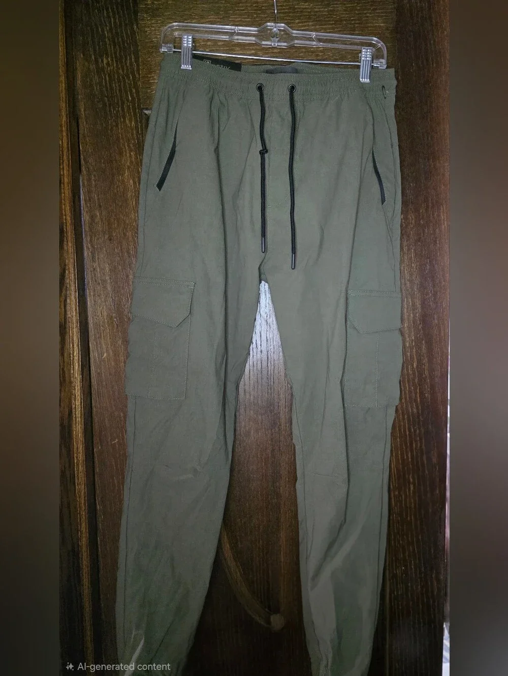 NWT Mens HB Active Olive Cargo Jogger Pants Size S